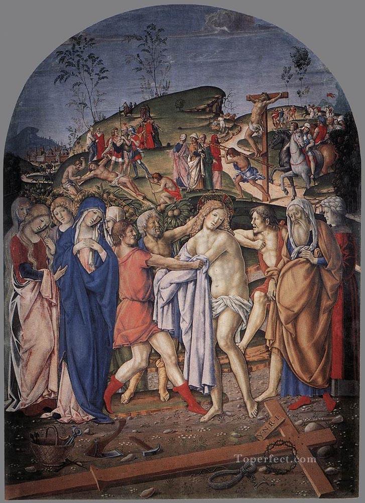 die Entkleidung Christi Religion Sieneser Francesco di Giorgio Ölgemälde